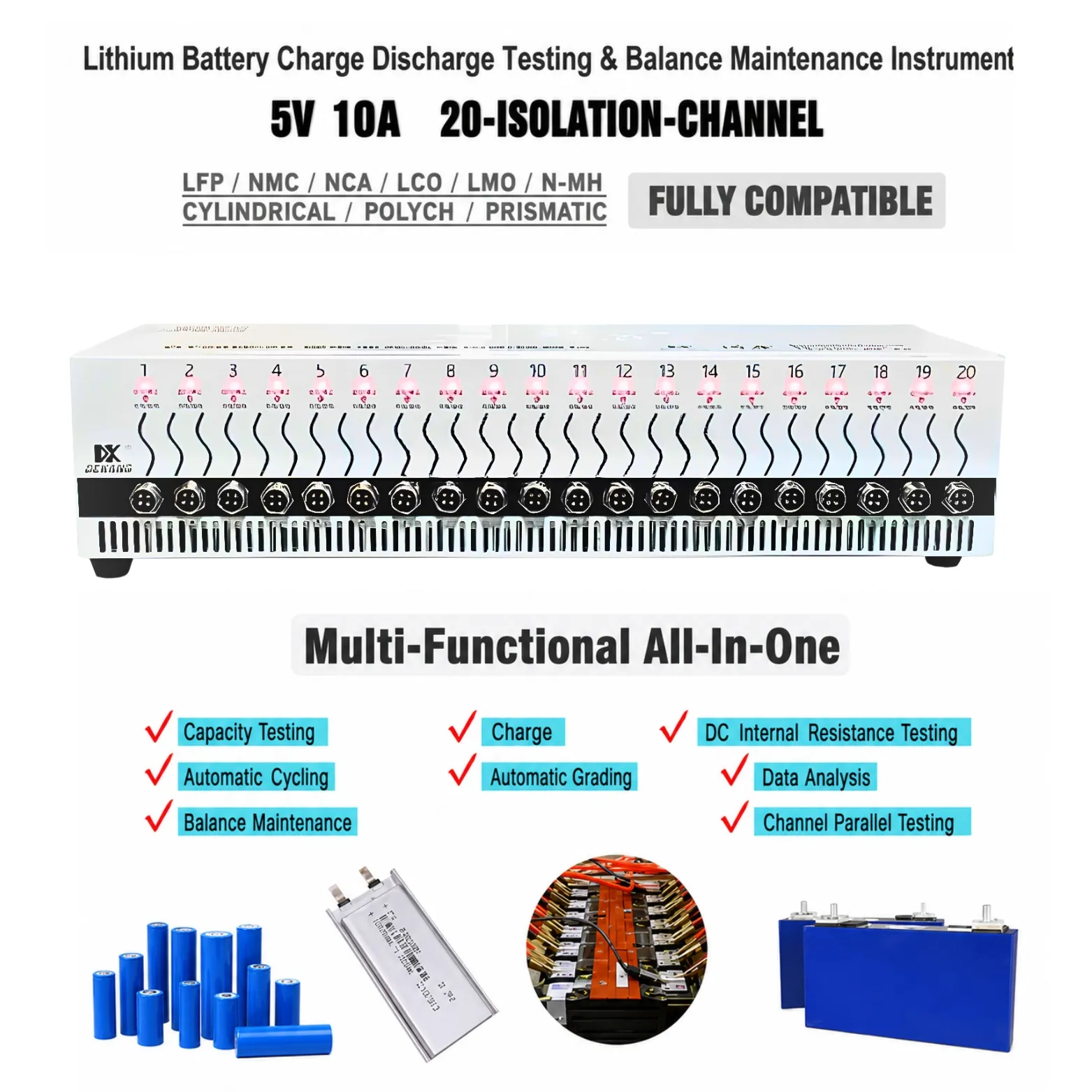 DK CELL AGING BATTERY BALANCING DT50WPRO-20 - Image 2